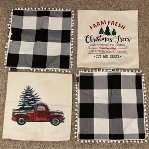 Christmas Tree Farm Holiday Pillow Covers Set